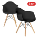Комплект кухонных стульев Ergozen Eames DAW Pro 2 шт черный