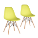 Кухонные стулья Ergozen Eames DSW Pro (2 шт комплект) желтый